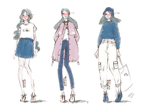 服裝設計稿 春篇